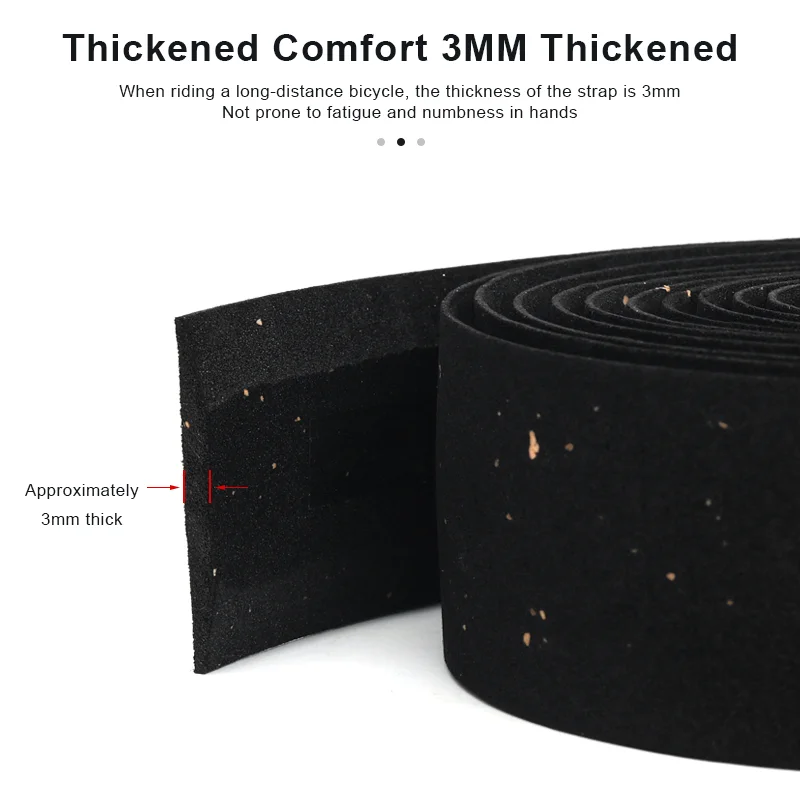 Bike Handlebar Tape Anti-Slip Shock Absorption Bicycle Handlebar Tape PU EVA Soft Comfortable With End Plugs Cycling Wrap Straps bike handlebar tape