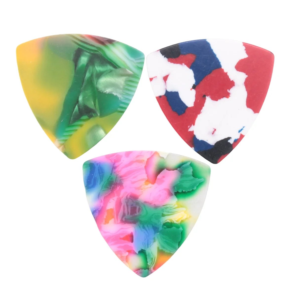100PCS Guitar Picks, 0.46mm Thickness Colorful Celluloid Guitar Pick Plectrums for Bass, Electric, Acoustic Guitars