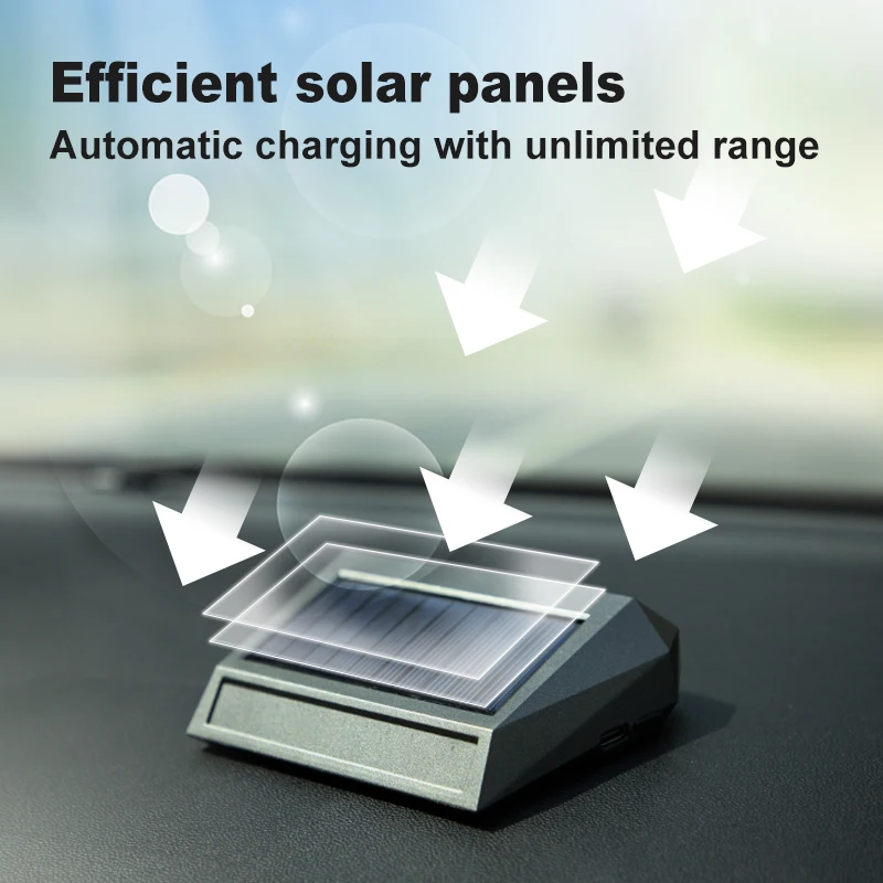 منقي السيارة يعمل بالطاقة الشمسية، التشغيل التلقائ...