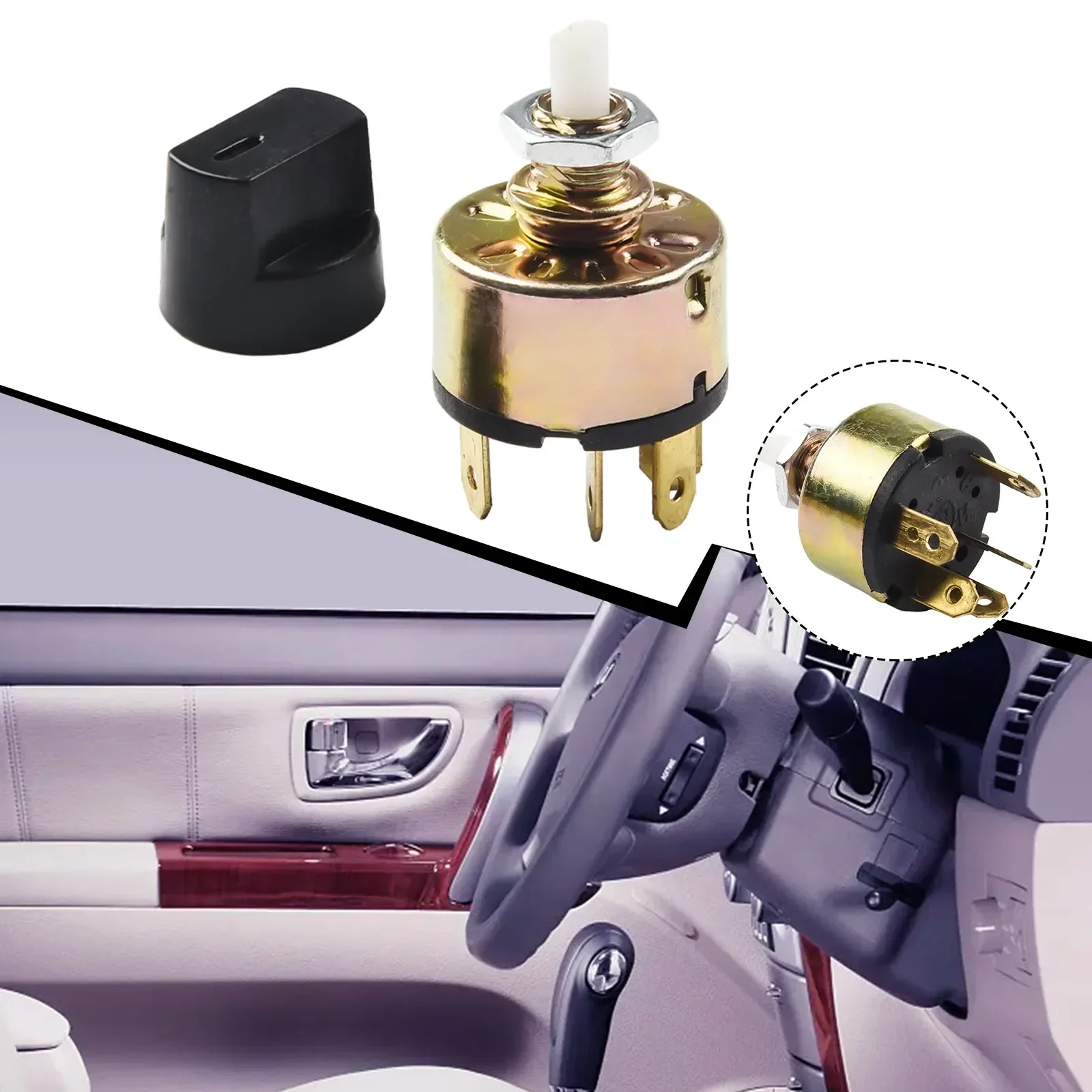 Interruttore per condizionatore d'aria condizionata per auto resistente alla corrosione 12 V e 24 V Tipo universale resistente all'usura a 3 velocità - Image 5