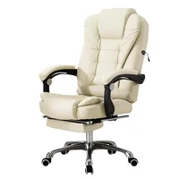 Cheap Prices Black White Leather Executive Boss Manager Swivel Office Visitor Chair Executive Ergonomic Massage Office Chairs 1
