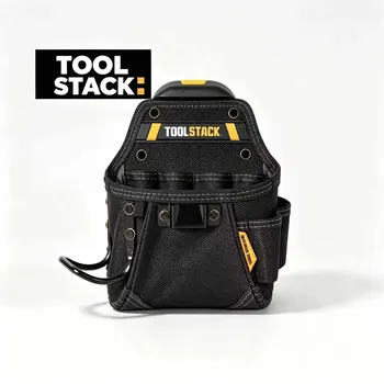 TOOLSTACK Mini Kit Utensili con Martello e Cacciavite, Borsa da Cintura con Gancio Rapido, Kit di Servizio di Qualità, Borsa Porta Attrezzi da Carpentiere