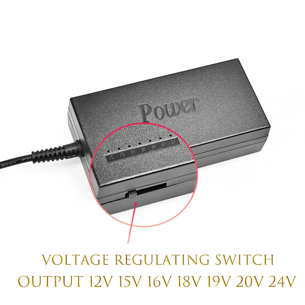 Adaptador de Alimentação Universal ac Laptop Carregador para Dell Toshiba hp Asus Acer Sony Lenovo 12v 15v 16v 18v 19v 4.5a 20v 24v 96w - Imagem 6