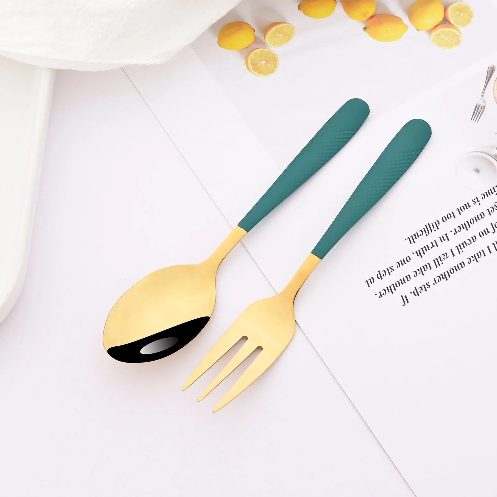 Mini Fork Set 6Pcs/Set For Fruit Cake Snack Stainless Steel Tea Fruit Fork Set Rainbow Dessert Small Salad Dinnerware