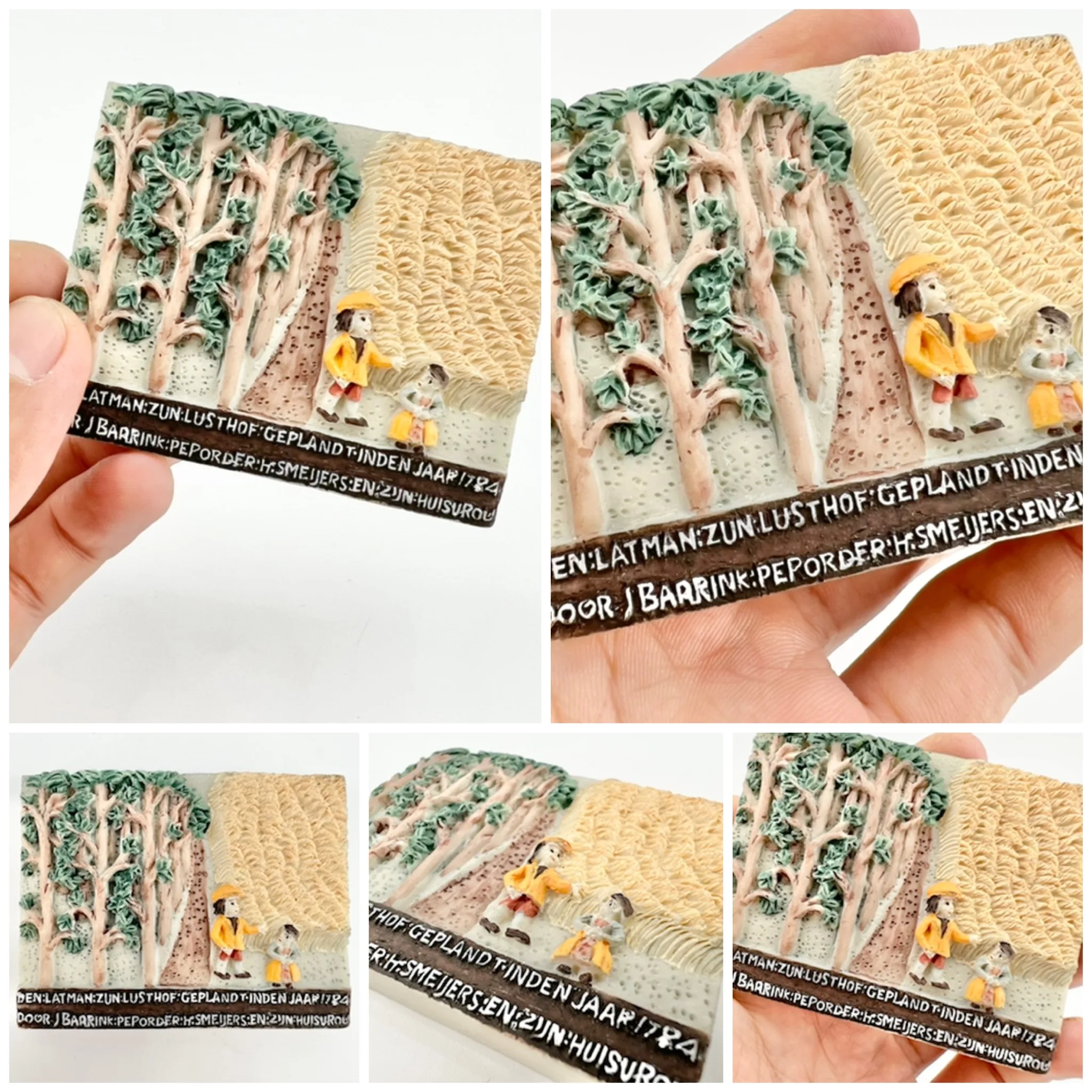 

Holland Stone Tablet Ice Box Sticker Tree 3D Three-dimensional Room Decoration Creative Travel Souvenir Birthday Gift Collection