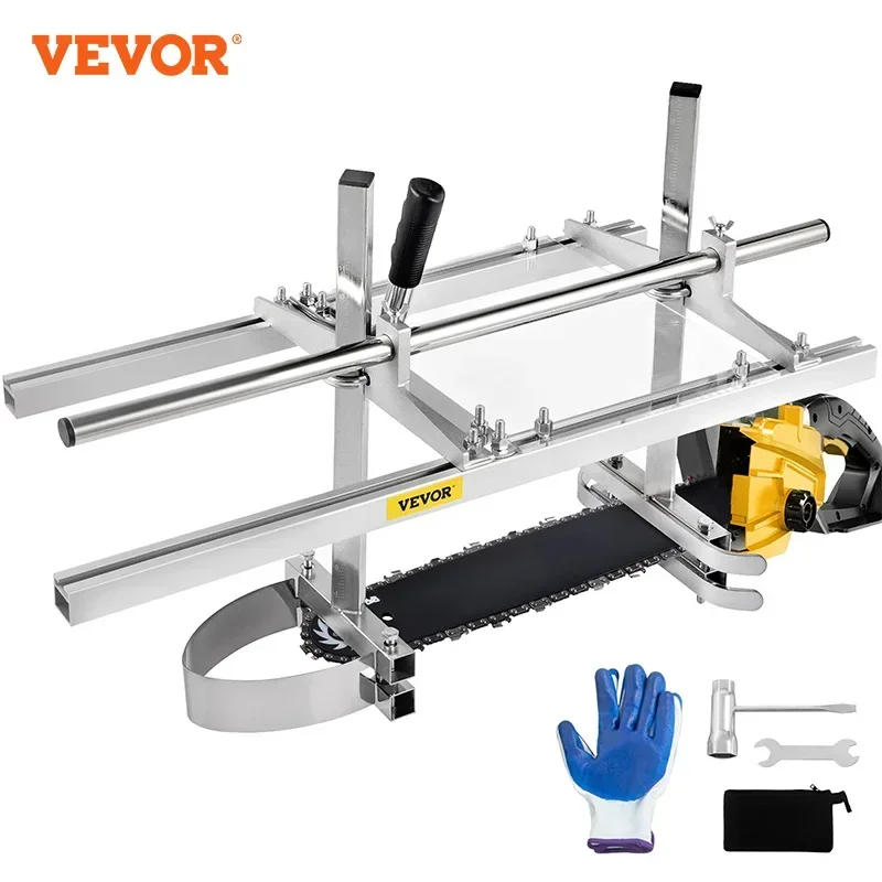 

VEVOR Chainsaw Mill Planking Milling 24 Inch Guide Bar Wood Lumber Cutting Portable Sawmill Aluminum Steel Chain Saw Mill