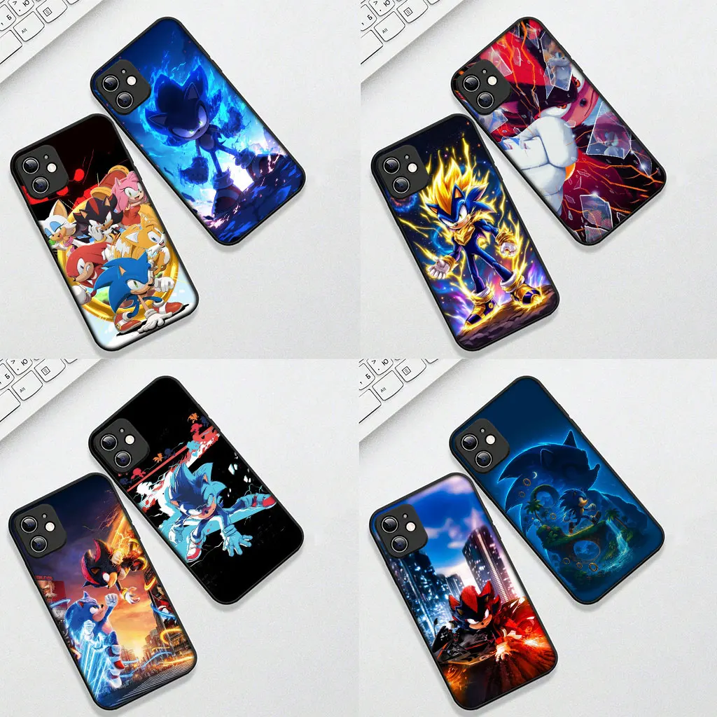 Sonic & Shadow Hedgehog Soft Phone Cover Case