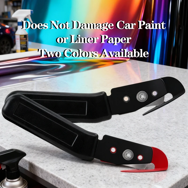 Coltello per Wrapping Auto, Utensile per Taglio Pellicole, Taglierina per Pellicola Protettiva Vernice e Vinile Auto, Coltello a Manico per Pellicole e Multiuso - immagine 6