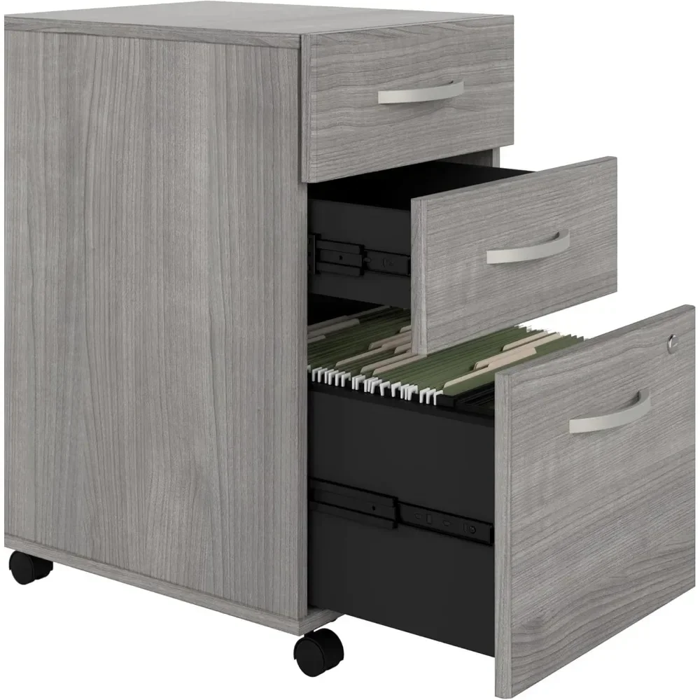 Studio C 72W x 30D L Shaped Desk with 42W Return in Platinum Gray 3