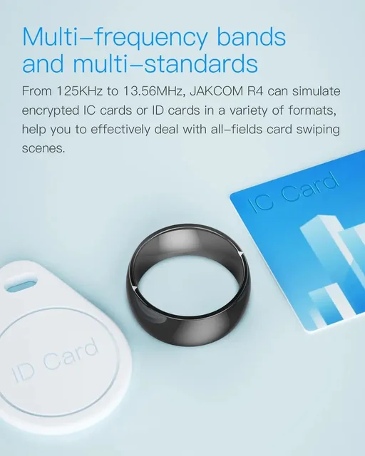 R4 Smart Ring IP68 Waterproof Tracking Smart Ring Magic NF C Finger Wear Ring GPS IC ID NFC RFID Ring For Mobile Phones 3