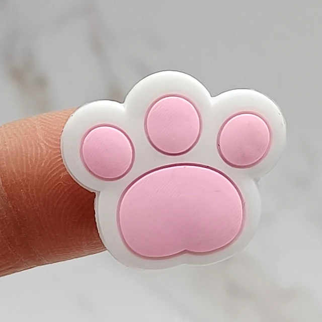 Cat Dog Paw PVC Shoe Buckle Accessories Funny DIY Colorful Animal Paws Shoes Decoration Jibz For Crocs Charms Kids Party Gift R