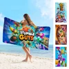 Game Cartoon Stumble-guys Bath Towel Microfiber Soft Water Absorbing Breathable For Girl Kids Decorative Cartoon Beach Towel 2
