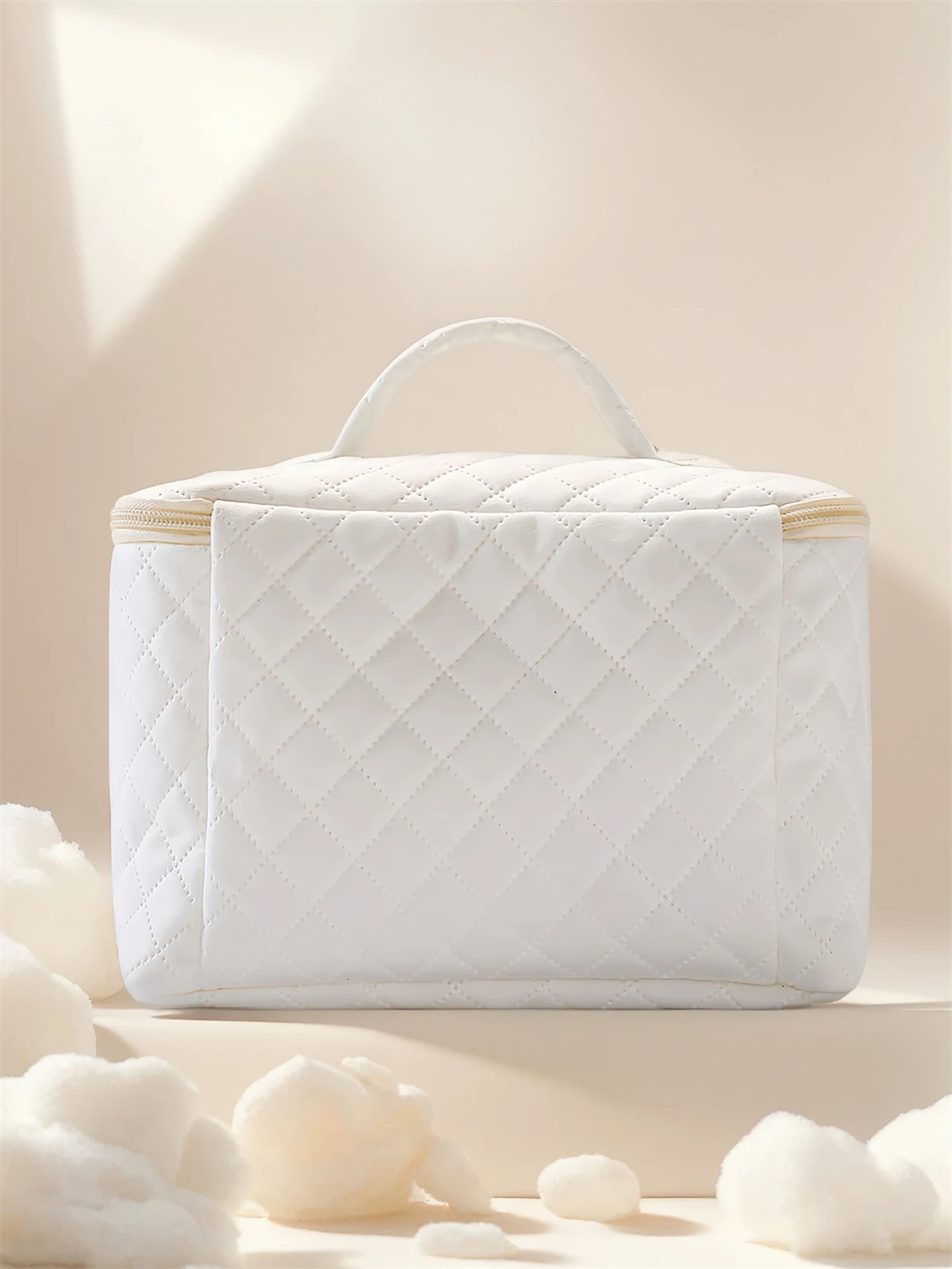 1pc， Portable travel cosmetics with cartoon cat patterns, large capacity travel storage bag, cute and stylish makeup bag