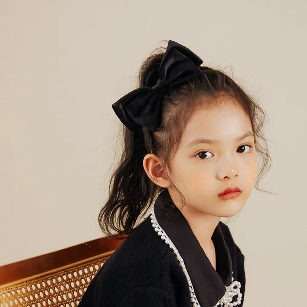 Sweet Hair Accessories Snow White Hair Band Red Black Bow Headband for Girls Women Headwear Retro Bow Ties Hairband