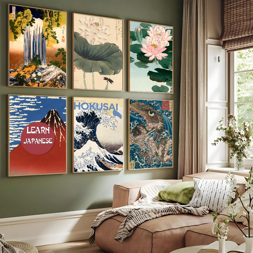 

Hokusai Ohara Koson Poster Paper Print Home Living Room Bedroom Entrance Bar Restaurant Cafe Art Painting Decoration