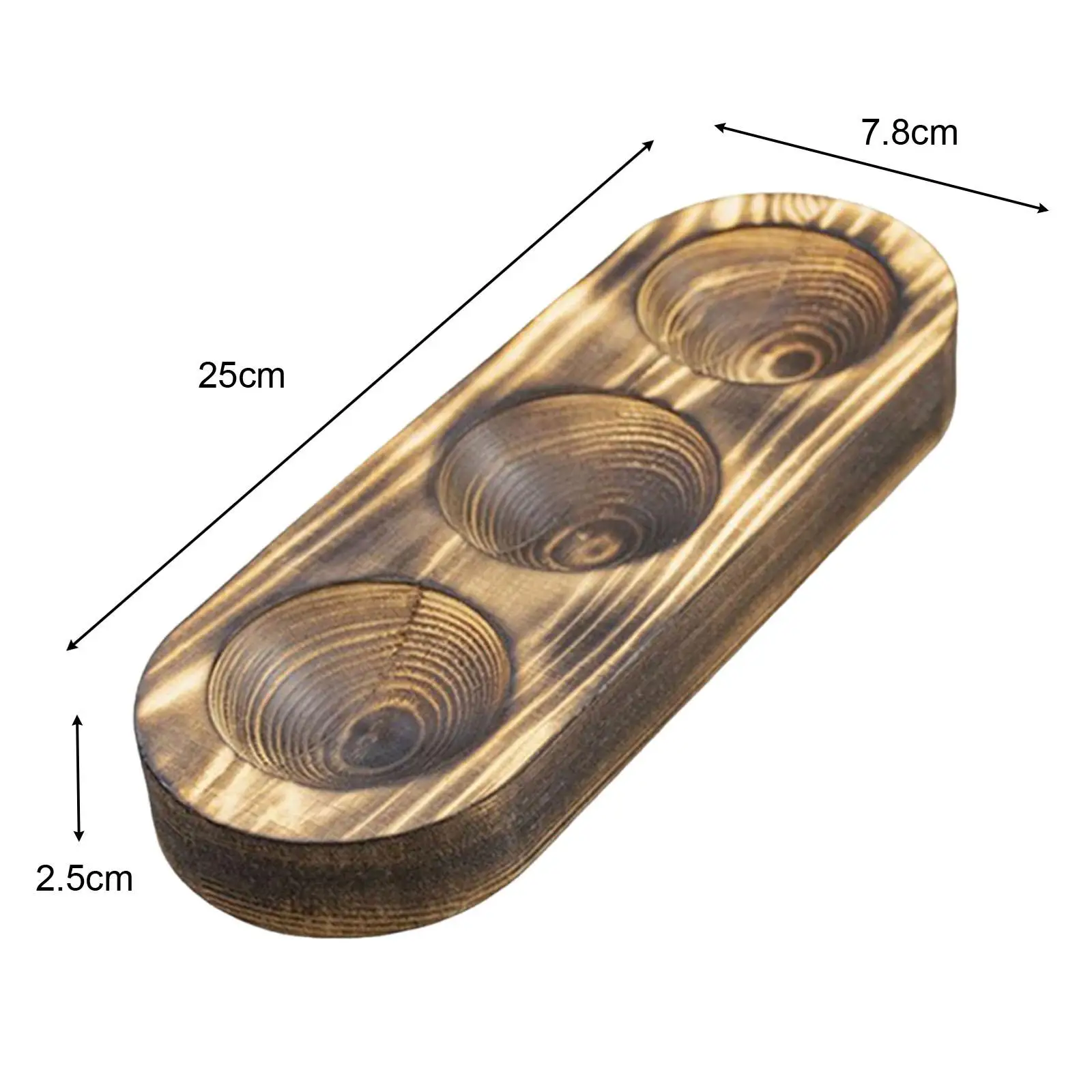 3 Holes Egg Holder Multipurpose Tabletop Display Wooden 3 Holes Egg Plate for Household Tabletop Fridge Refrigerator Restaurant