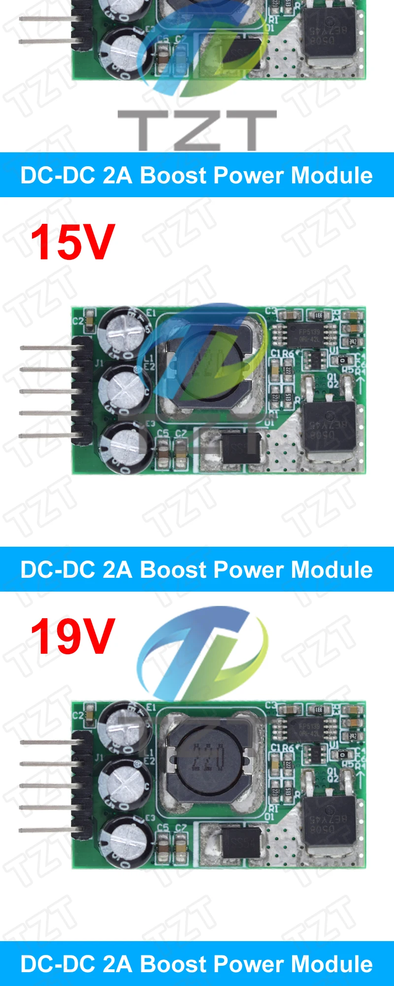 DC-DC-Boost-Modul TZT DC 2,7V-15V zu 9V 12V 15V 19V 2A Aufwärtswandler-Modul für DIY Solarladegerät Lithium-Batterie – Detail 5