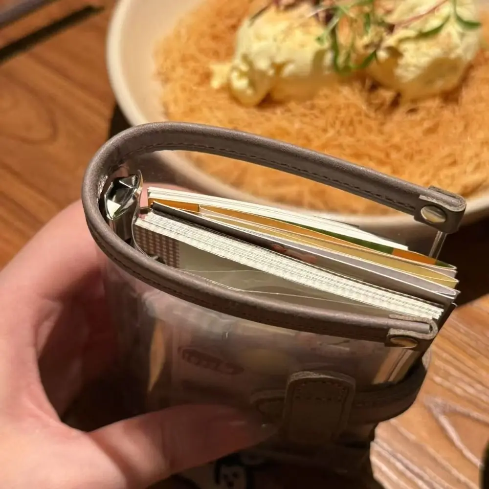 창의적인 투명 바인더 노트북, 빈 내지, 루즈리프 노트패드, 미니 DIY 다이어리, 문구 용품