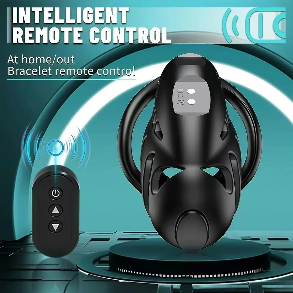 Remote Control Chastity Cage Men's Delayed Ejaculation Penis Ring Vibrating Training Male Punishment Tools Sex Toys Men 18+ penis chastity cage chastity lock sex toy chastity cage accessory penis cock ring