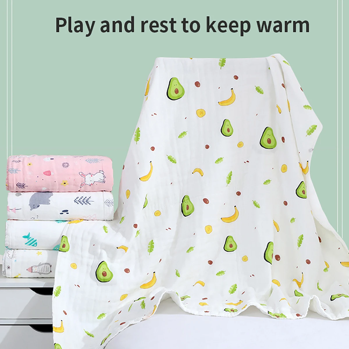 Baby towel Child toweling baby bath towel pure cotton gauze super soft absorbent baby bath hug blanket