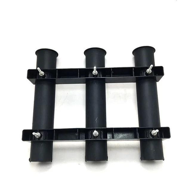 3 Tubes Link Plastic Fishing Rod Racks Holder Socket for Boat Fishing Box  Yacht - AliExpress