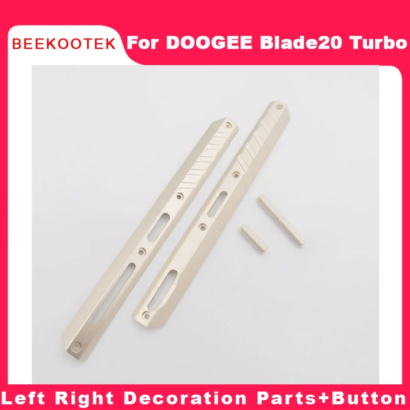 새로운 DOOGEE Blade20 Turbo 좌우 장식 부품 중간 금속 프레임 볼륨 맞춤형 측면 버튼 DOOGEE Blade 20 Turbo용