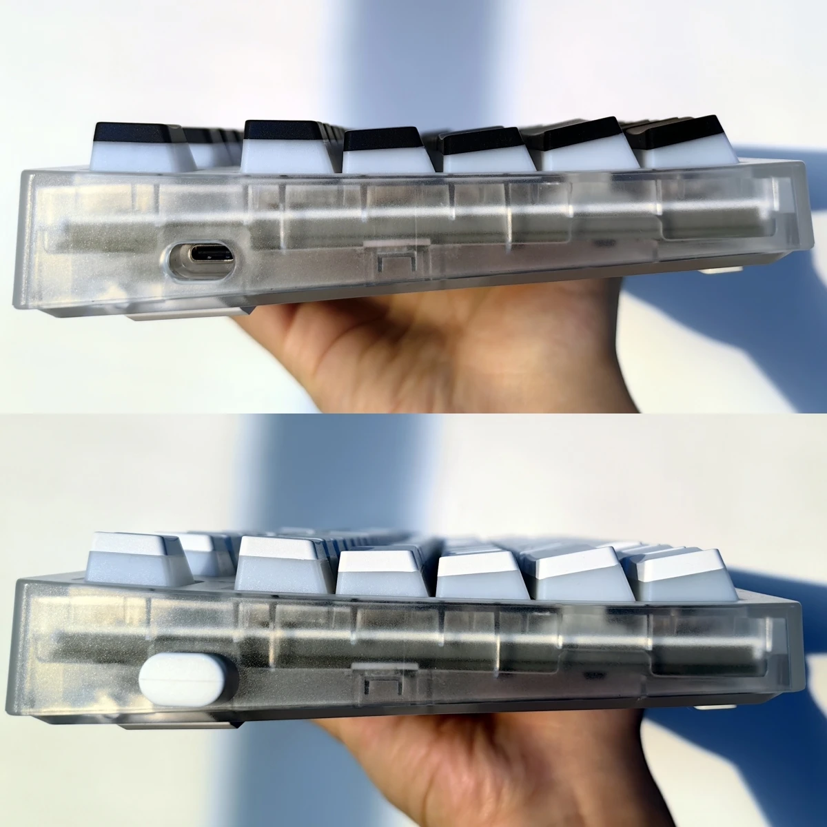 Maimooo-keycaps Translúcidos Teclado Mecânico Russo Pudim Oem Pbt 117 141 Chaves 84 87 96 98 104 - Imagem 6