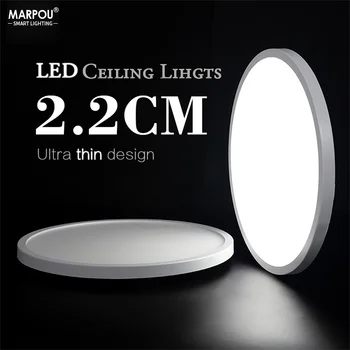 2.2CM Ultra Thin Ceiling Light LED Panel Light 6W 9W 13W 18W 24W Indoor Decorative Small Power Energy Saving No Flicker Bedroom