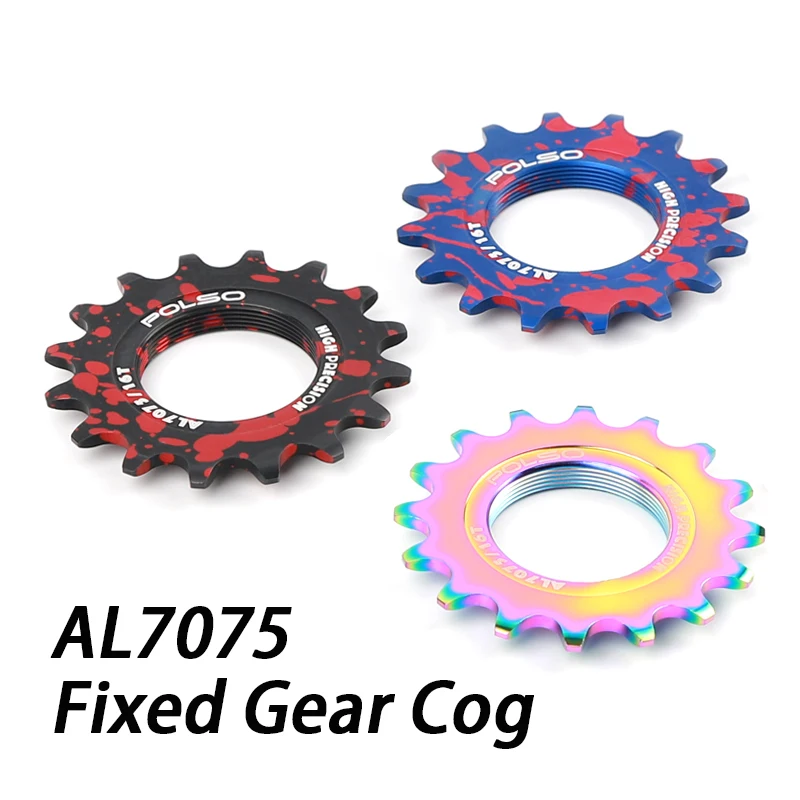 POLSO Fixed Gear Bike Freewheel 7075 Aluminum Alloy 13T 14T 15T 16T 17T 18T 20T Single Speed Track Cycling Cog bicycle sprocket gear bicycle parts bike sprocket bike freewheel