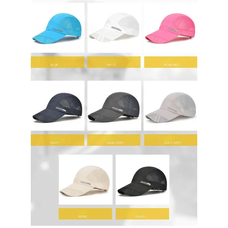 Description Picture 6 of itemSummer Sun Hat for Men Women Sport Caps Fishing Baseball Hat UV Protection Outdoor Quick-drying Lightweight Mesh Breathable Cap