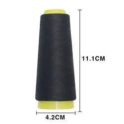Premium Black Polyester Sewing Thread - 1000m All - Purpose for Sewing, Quilting, & Hand Stitching (1)