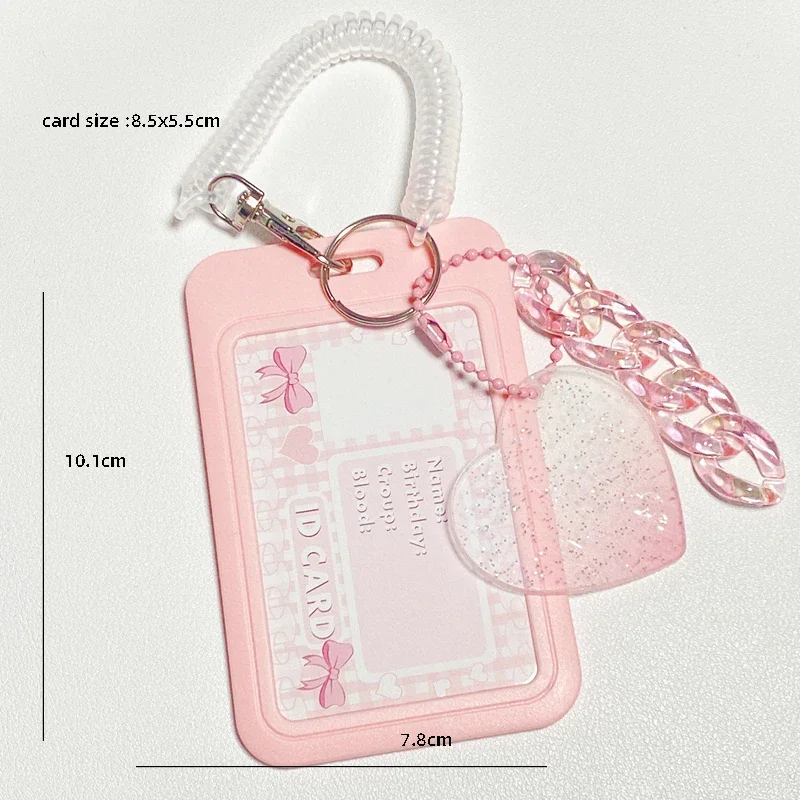 Kpop Idol Photocard Holder Binder with School Bag Pendant
