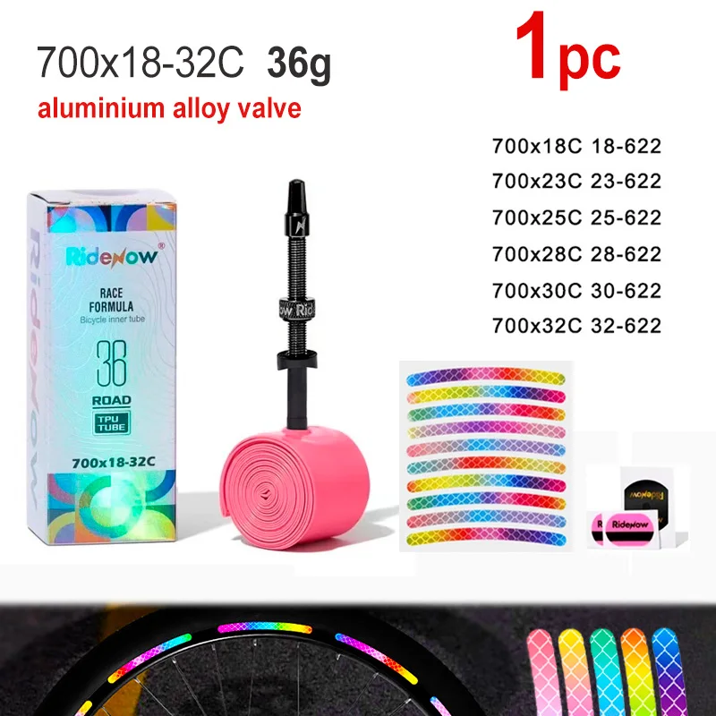 High-Performance Road Bike Inner Tube with Reflective Wheel Rim Sticker and Presta Valve