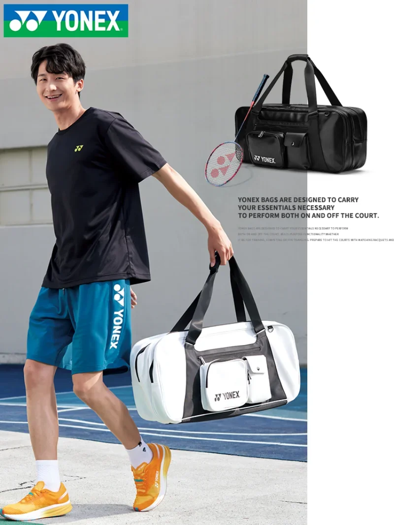 YONEX 2024 Year Of The Dragon New Badminton Tennis Racket Bag BA300CR Large Capacity Square Bag Handbag With Shoe Compartment 2