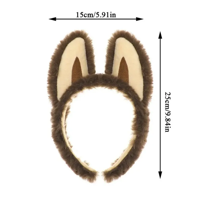 Cute Plush Cloth Ear Headband Fashion Role Playing Anime Festival Party Creative and Interesting  Dress  Up  Atmosphere