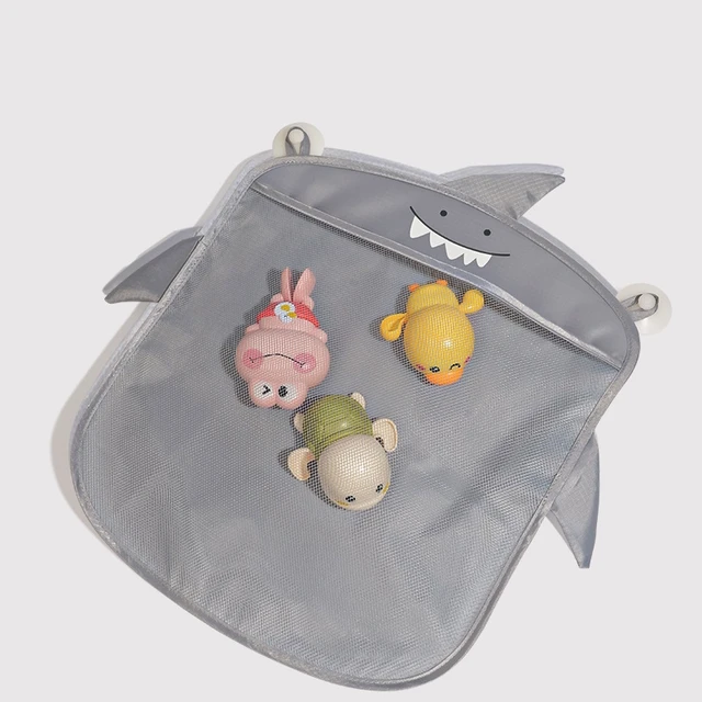 Sacs de rangement en maille pour jouets de bain pour bébé, conception à ventouses, organisateurs de bain pour jouets de baignoire, filet de rangement en tissu pour jouets de sable en forme d'animal de dessin animé 2 Sacs de rangement en maille pour jouets de bain pour bébé, conception à ventouses, organisateurs de bain pour jouets de baignoire, filet de rangement en tissu pour jouets de sable en forme d'animal de dessin animé 2