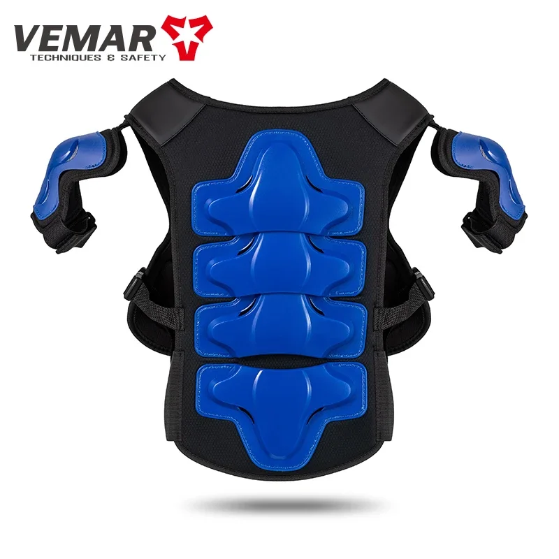 VEMAR Child Youth Body Protect Armor Motocross Armour Vest Skating Waistcoat Motorcycles Kids Chest Spine Shoulder Pad Armor