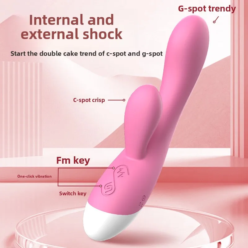 New Double-headed Vibrators Clitoral Stimulator Rechargeable Frequency Conversion G-Spot Vibrator Mute Massager Adult Women Toys