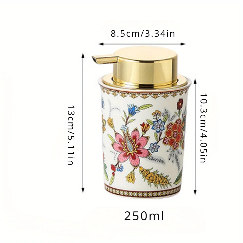 1pc 프랑스 스타일 250ml 꽃 무스 포밍 병 샤워 젤 핸드 비누 포밍 프레스 타입 디스펜서 병 페이셜 클렌저 foa