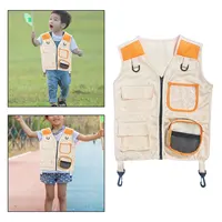 Kids Explorer Vest Pretend Play Cosplay Kids Camping Gear Jungle Vest Cargo Vest for Boys Girls Fishing Camping Outdoor Kids 1