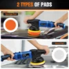 DayPlus Polisher 5000W Dual Action Car Polisher, Random Orbital Polisher Car Buffer Polisher 6 Variable Speed for car Detailing 3