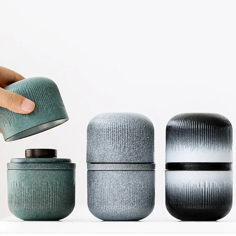 Travel Tea Set Outdoor Vehicle Quick Cup One Pot Two Cup Mini Carrying Case Filter Tea Shockproof Fulfillment Organizer