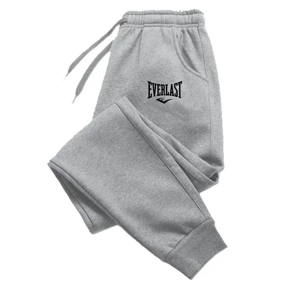 새로운 프린트 바지 EVERLAST 남성 여성 러닝 팬츠 조깅 스웨트팬츠 스포츠 캐주얼 바지 피트니스 체육관 통기성 바지