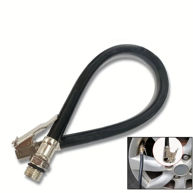 Tuyau de gonflage de pneu tuyau de pneu tuyau de compresseur d'air Portable tuyau en caoutchouc d'air pour accessoires de moto de voiture 1