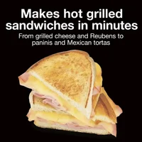 Sandwich Maker with Nonstick Ceramic Plates 2