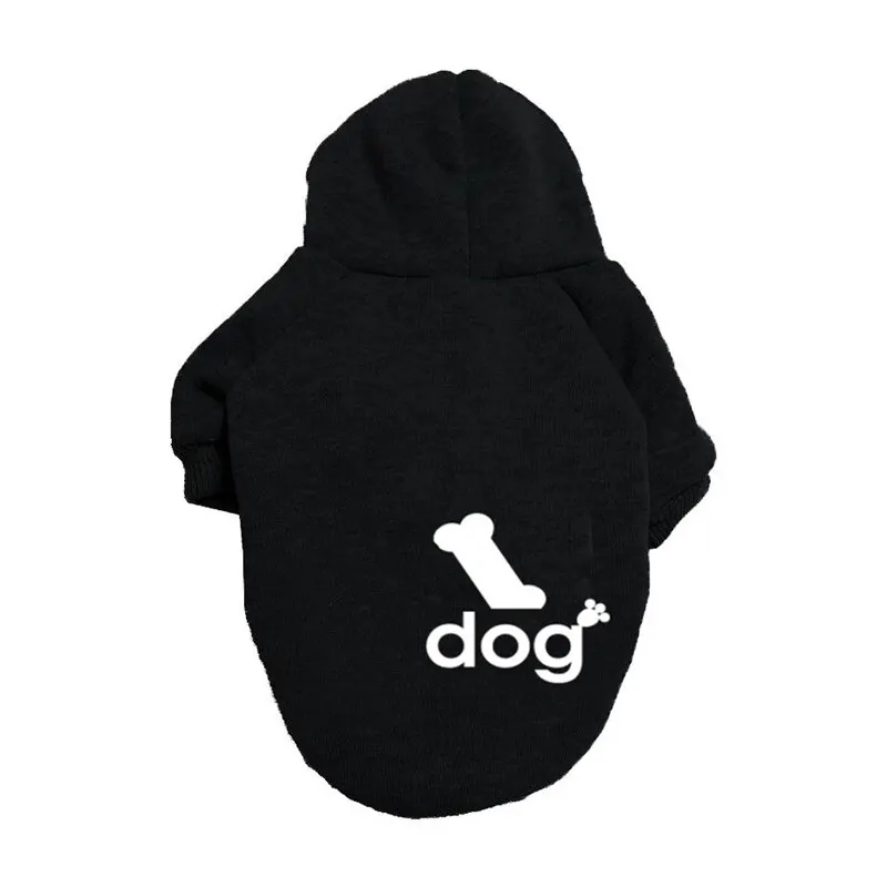 Dog clothes Pet Cat Clothing Dog Sweater Autumn And Winter Thickened Warm Hooded