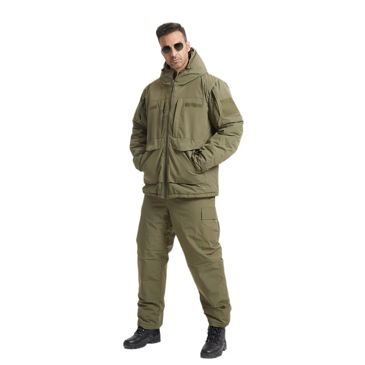 2026 New Men's Winter Camouflage Hudson Waterproof Jacket Insulated Fishing Hunting Outdoor Camo Thermal Protection Suit 4