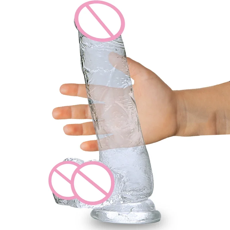 Female Sex Toys female sex toys dildo sex toys vibrator sex toy 15.5/18.5/20/22 cm Crystal Realistic Dildos For Women Masturbation Vibrators Sucker Dildo Pussy Anal Lesbian Adult Sex Toys