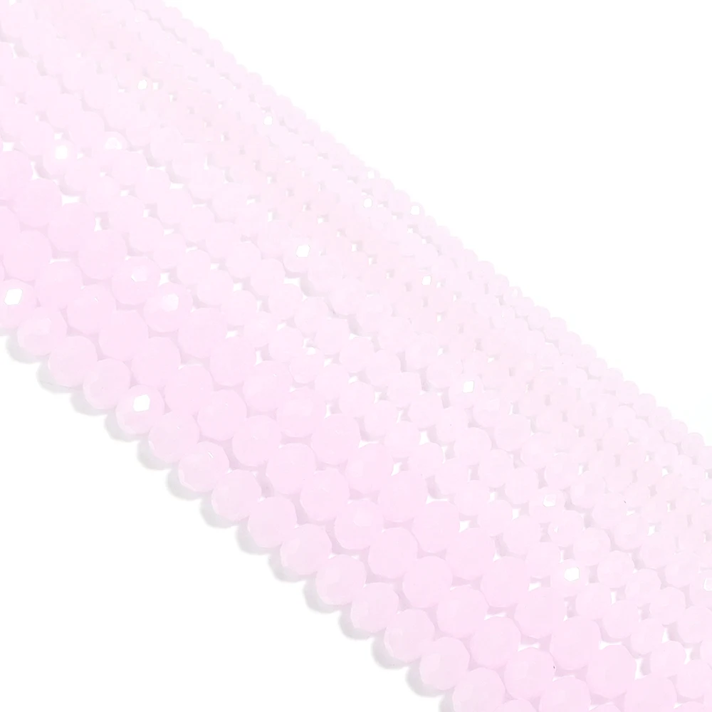 Round Faceted Colorful Glass Beads for Jewelry Making and DIY Projects