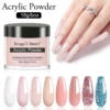 18g/box Acrylic Powder Red Pofessional White Nude Acrylic Nail French Manicure Powder for Nail Extension Acrylic Nail System 1